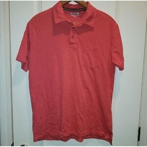 Charleston Threads L pocket polo shirt coral soft comfy mens
